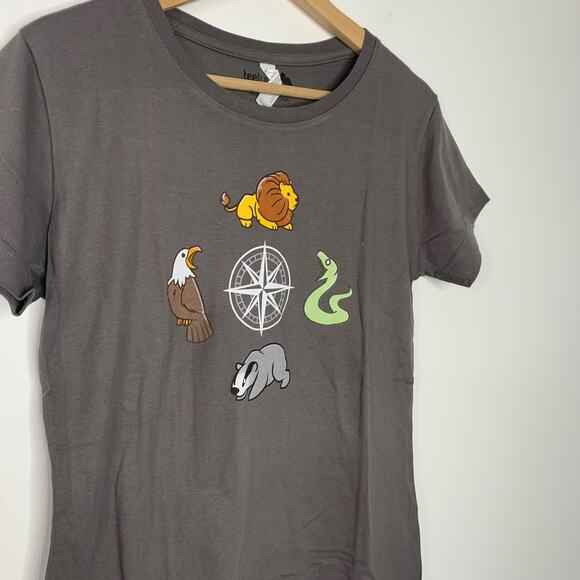 Harry Potter Cartoon Hogwarts Houses T-Shirt - Picture 2 of 5